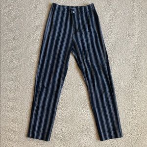 Brandy Melville stripped pants elastic band fits 4-6